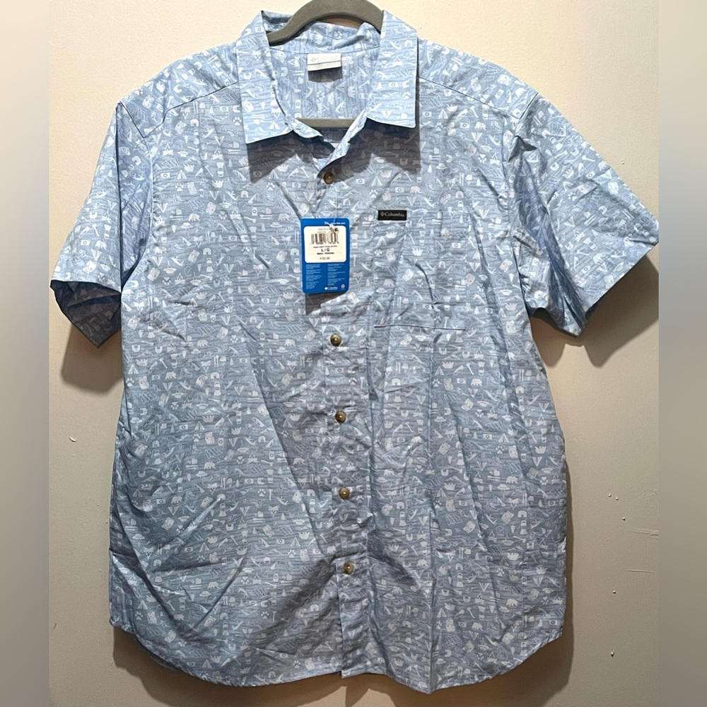 Columbia Rogers Peak Printed Short Sleeve Patterned Casual Shirt
